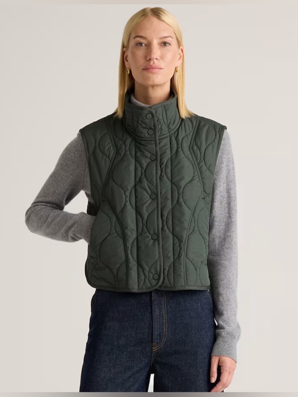 QUINCE FEATHERLESS QUILTED PUFFER Vest